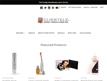 Tablet Screenshot of clientelebeauty.com